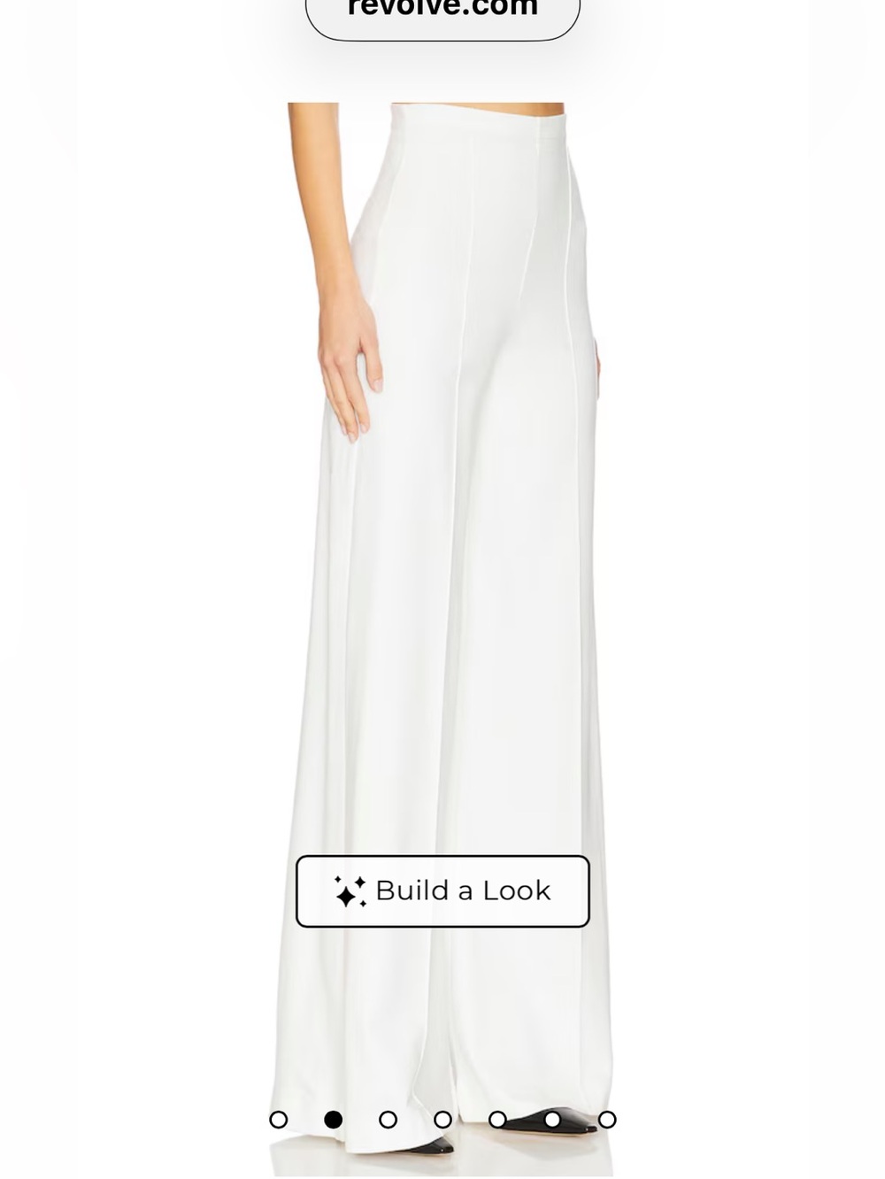 High-Rise White Wide-Leg pants - Sleek Flare Style - Picture 2 of 9